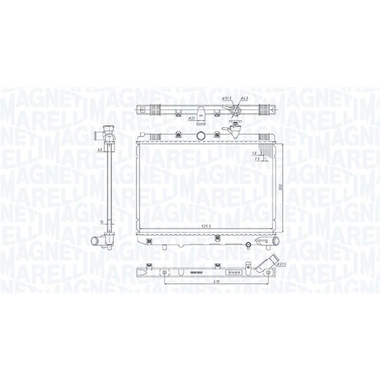 350213185600 - Radiaator, mootorijahutus 