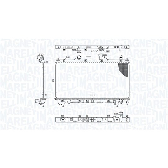 350213186200 - Radiator, engine cooling 