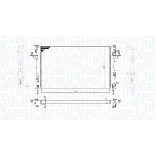 350213185800 - Radiaator, mootorijahutus 