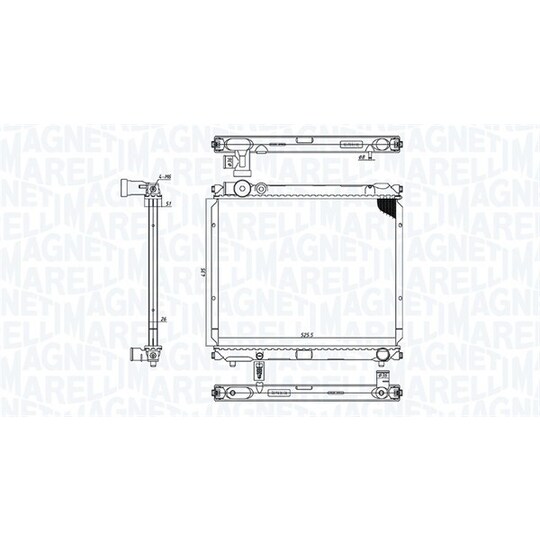 350213185900 - Radiator, engine cooling 