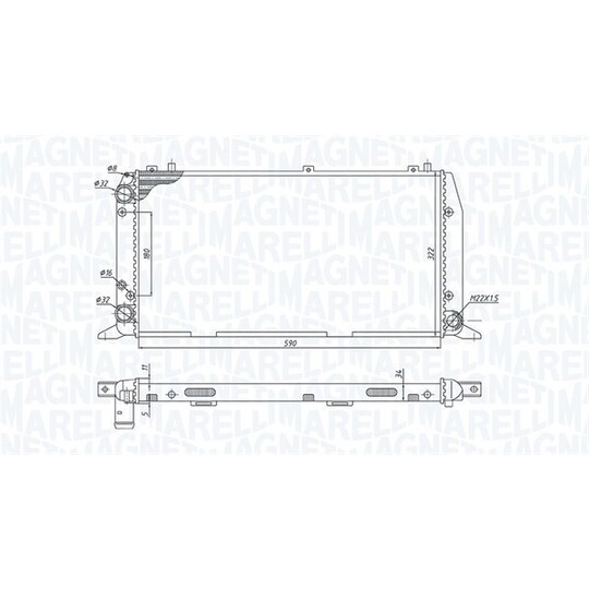 350213188700 - Radiaator, mootorijahutus 