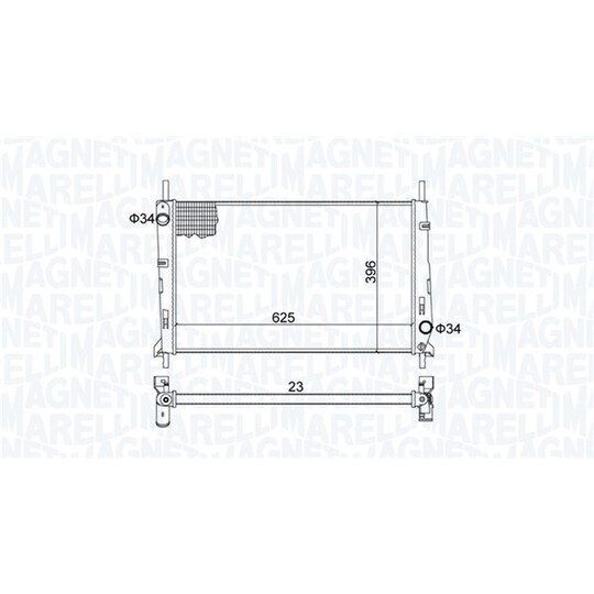 350213189300 - Radiaator, mootorijahutus 