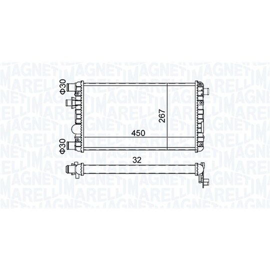 350213191300 - Radiator, engine cooling 