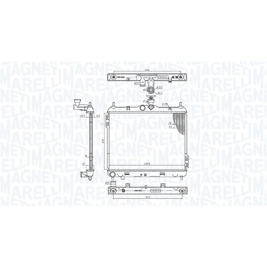 350213192200 - Radiaator, mootorijahutus 