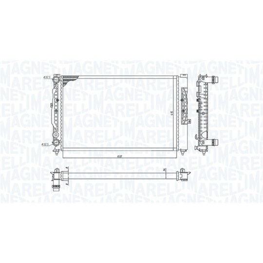 350213191700 - Radiator, engine cooling 