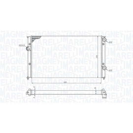 350213191200 - Radiator, engine cooling 