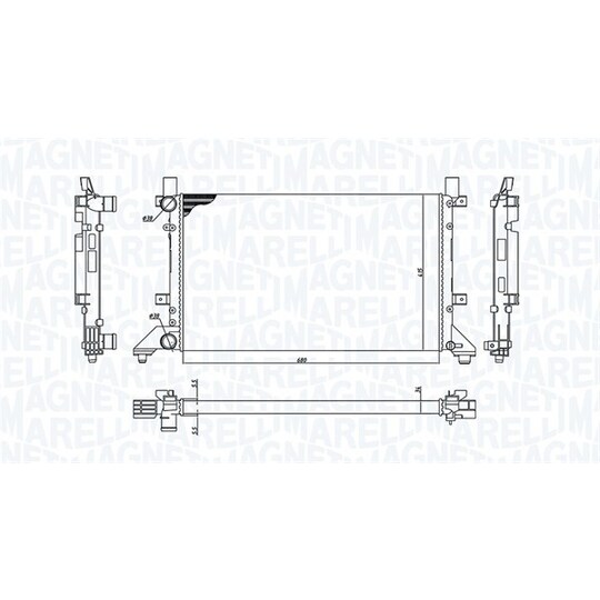 350213189400 - Radiator, engine cooling 