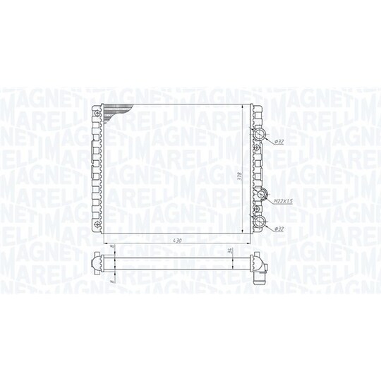 350213192900 - Radiator, engine cooling 