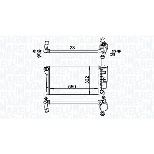 350213196200 - Radiator, engine cooling 