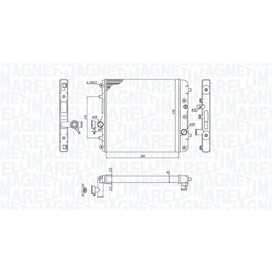 350213193100 - Radiator, engine cooling 