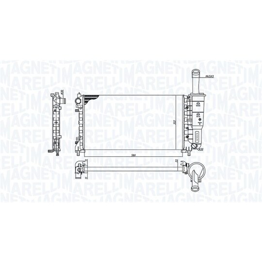 350213194200 - Radiator, engine cooling 