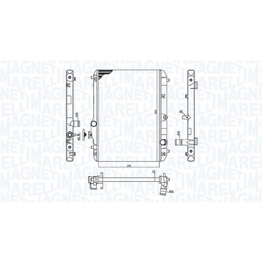 350213198600 - Radiator, engine cooling 