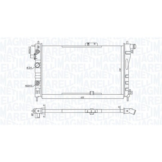 350213197900 - Radiator, engine cooling 