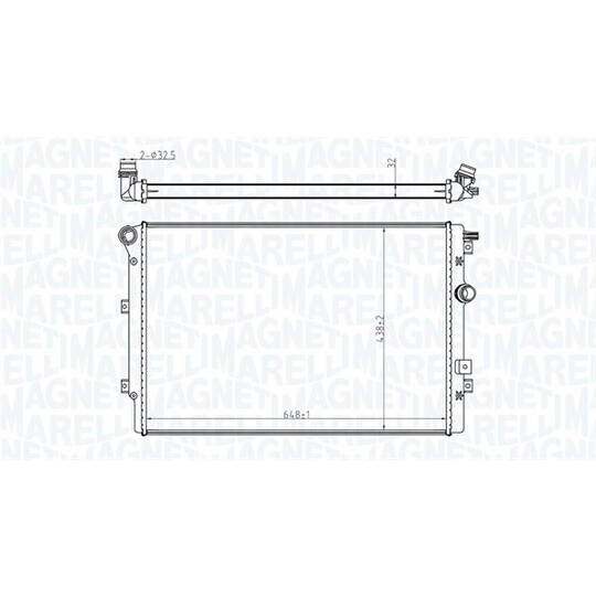 350213196800 - Radiator, engine cooling 