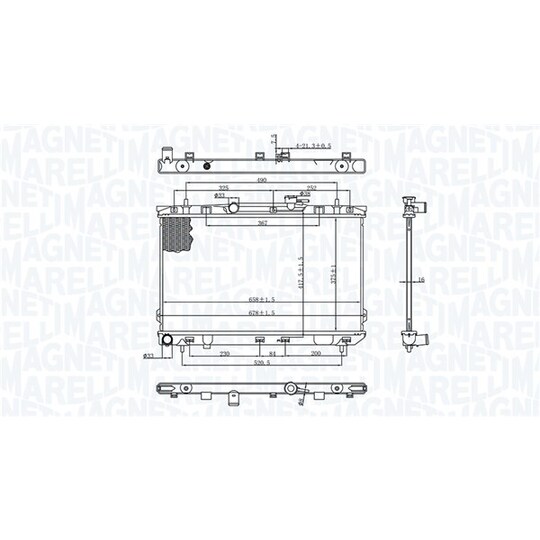 350213197200 - Radiator, engine cooling 