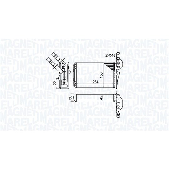 350218404000 - Heat Exchanger, interior heating 