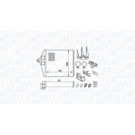 350218419000 - Heat Exchanger, interior heating 