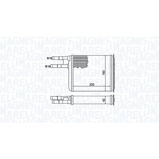 350218401000 - Heat Exchanger, interior heating 