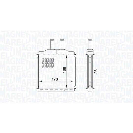 350218432000 - Heat Exchanger, interior heating 