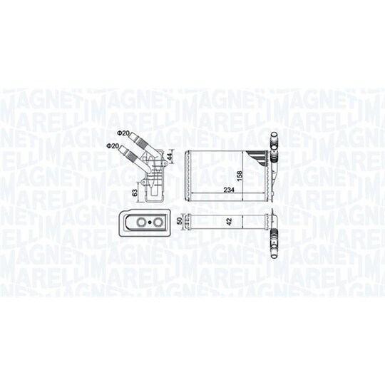 350218433000 - Heat Exchanger, interior heating 