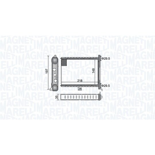 350218464000 - Heat Exchanger, interior heating 