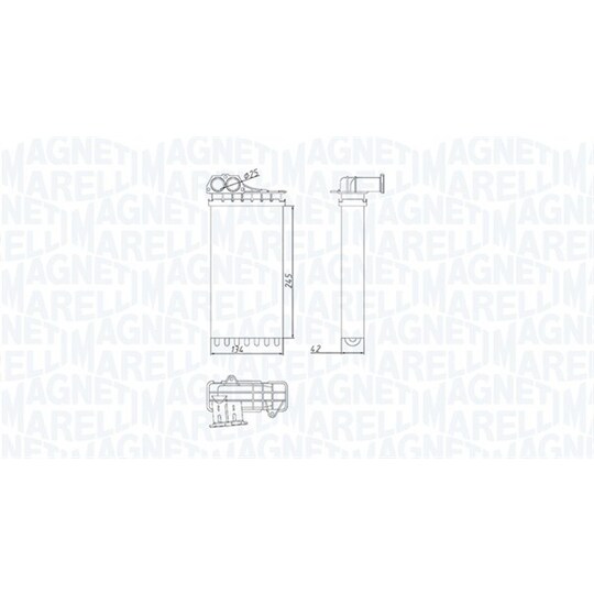 350218436000 - Heat Exchanger, interior heating 