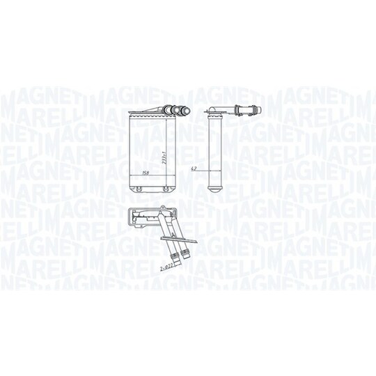 350218445000 - Heat Exchanger, interior heating 