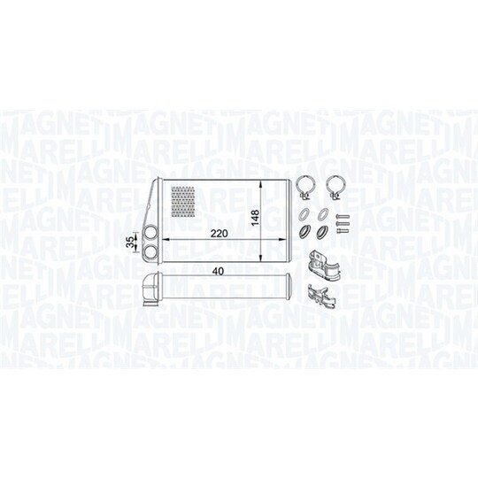 350218438000 - Heat Exchanger, interior heating 