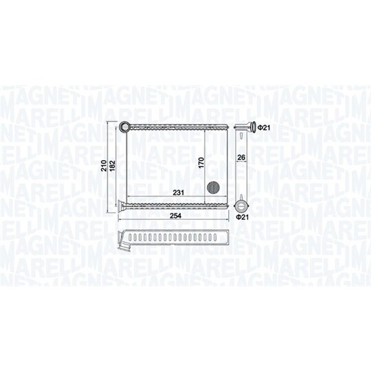 350218473000 - Heat Exchanger, interior heating 