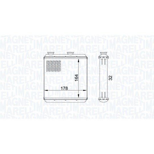 350218434000 - Heat Exchanger, interior heating 