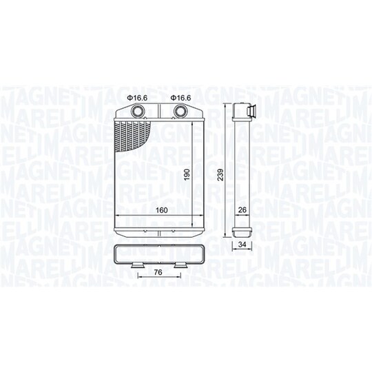 350218507000 - Heat Exchanger, interior heating 