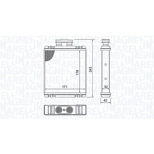 350218517000 - Heat Exchanger, interior heating 