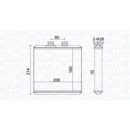 350218510000 - Heat Exchanger, interior heating 