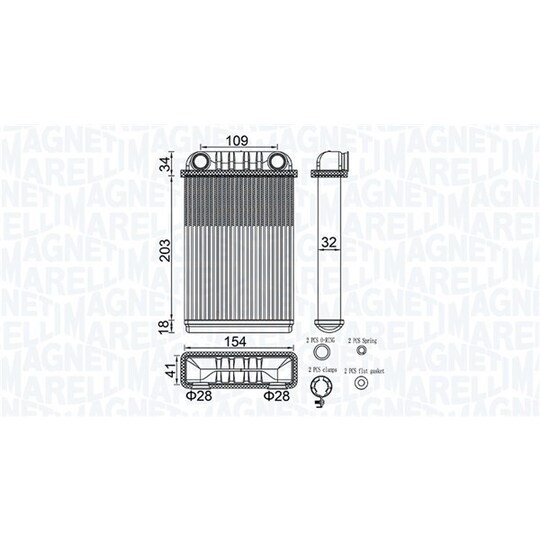 350218512000 - Heat Exchanger, interior heating 