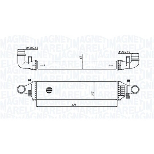 351319205400 - Intercooler, charger 