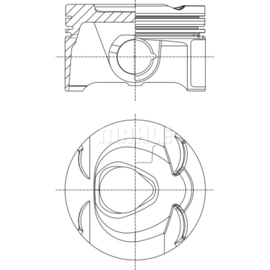 001 PI 00164 000 - Piston 