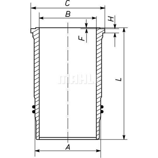 003 WN 28 00 - Cylinder Sleeve 