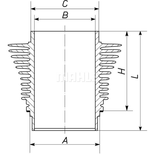 503 WR 03 00 - Cylinder Sleeve 