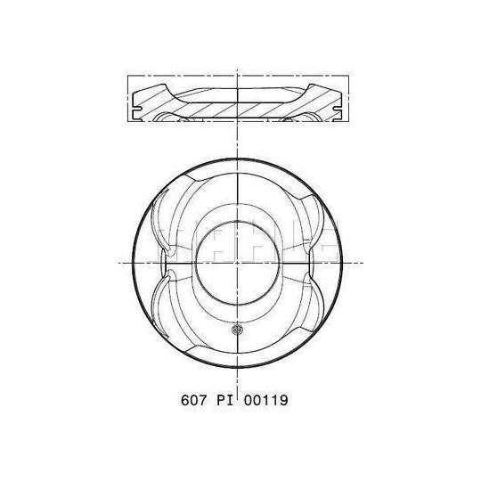 607 PI 00119 000 - Kolv 