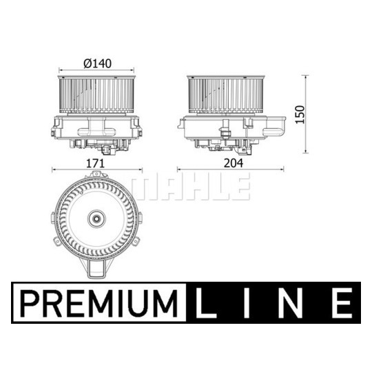 AB 284 000P - Interior Blower 