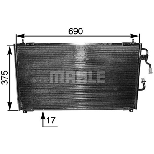 AC 175 000S - Condenser, air conditioning 