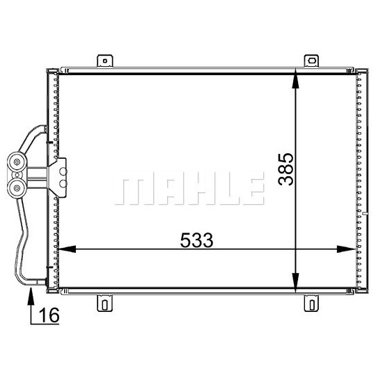 AC 176 000S - Condenser, air conditioning 