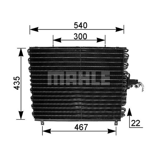 AC 166 000S - Condenser, air conditioning 
