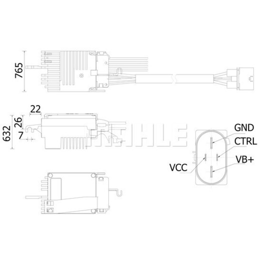 ABR 79 000S - Regulator, passenger compartment fan 