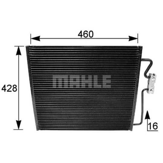 AC 154 001S - Condenser, air conditioning 