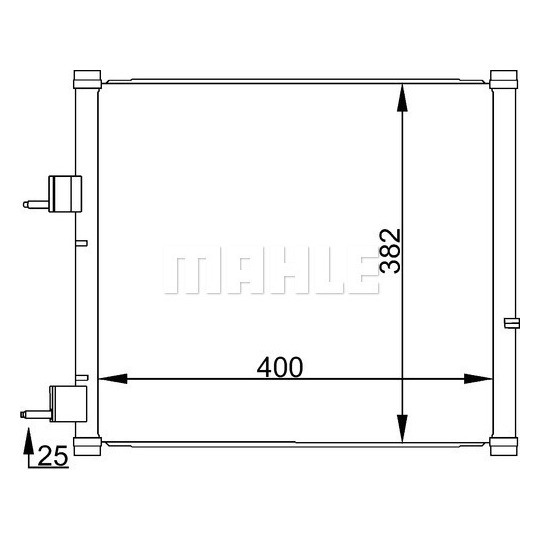 AC 184 000S - Condenser, air conditioning 