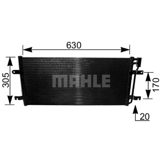 AC 231 000S - Condenser, air conditioning 