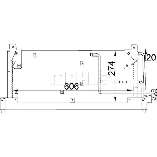 AC 223 000S - Kondensor, klimatanläggning 