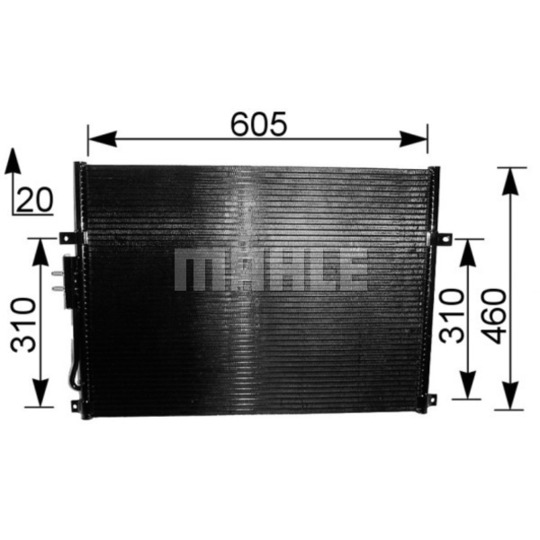 AC 219 000S - Condenser, air conditioning 