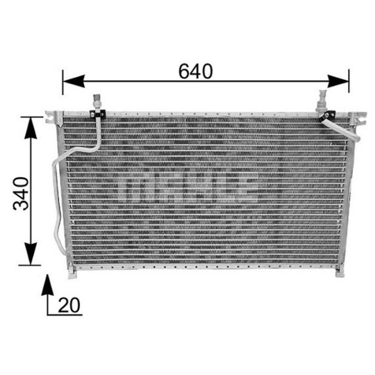 AC 185 000S - Condenser, air conditioning 